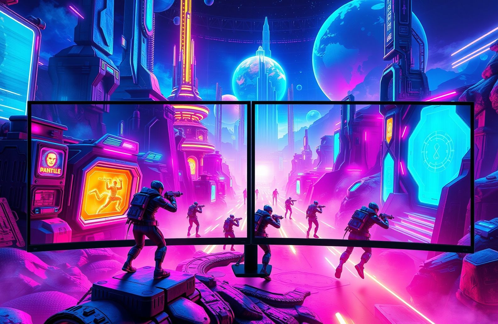 Dual Monitor Wallpaper Gaming
