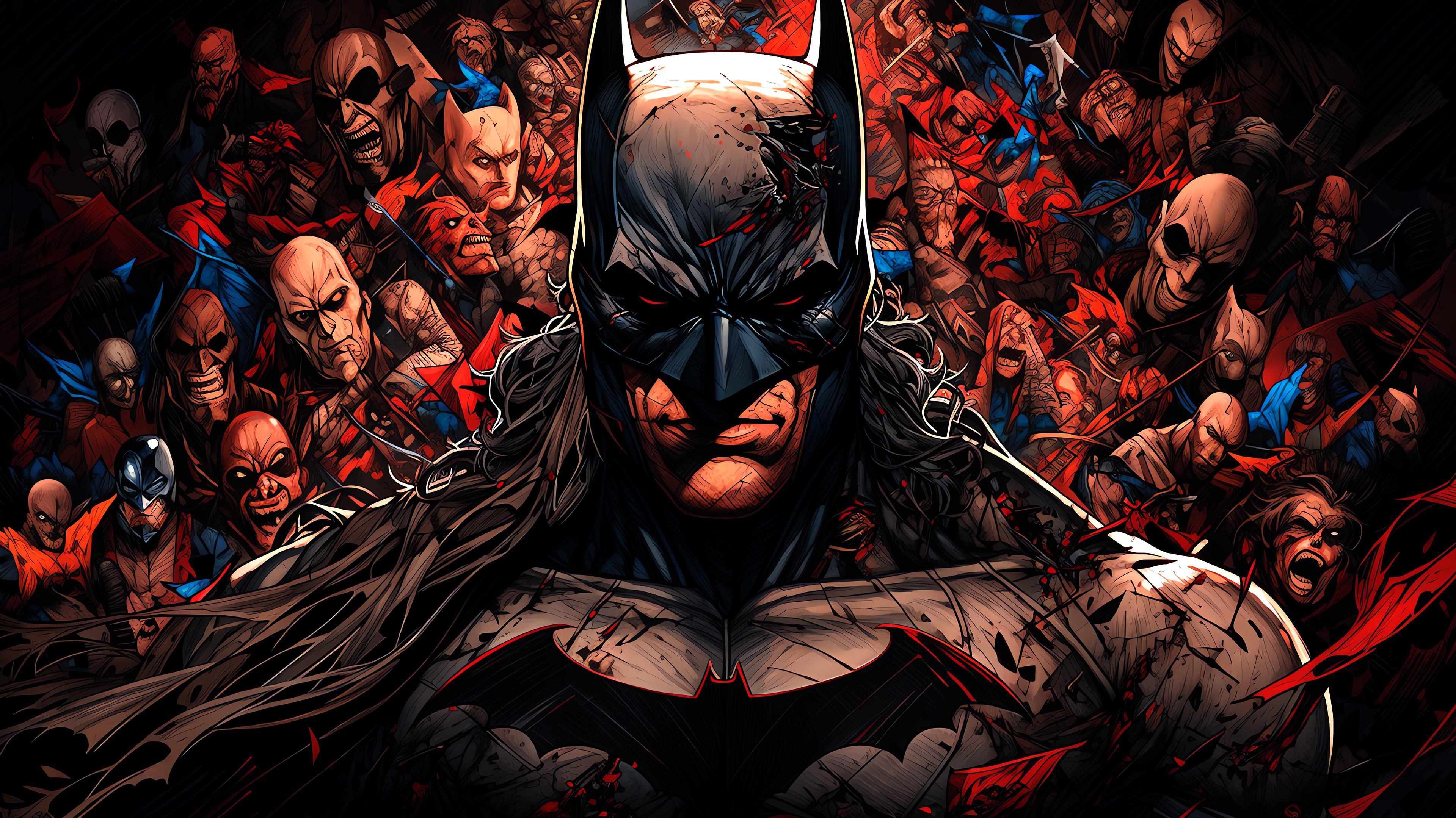 Dark Knight Unleashed 4k Batman Artwork Wallpaper R