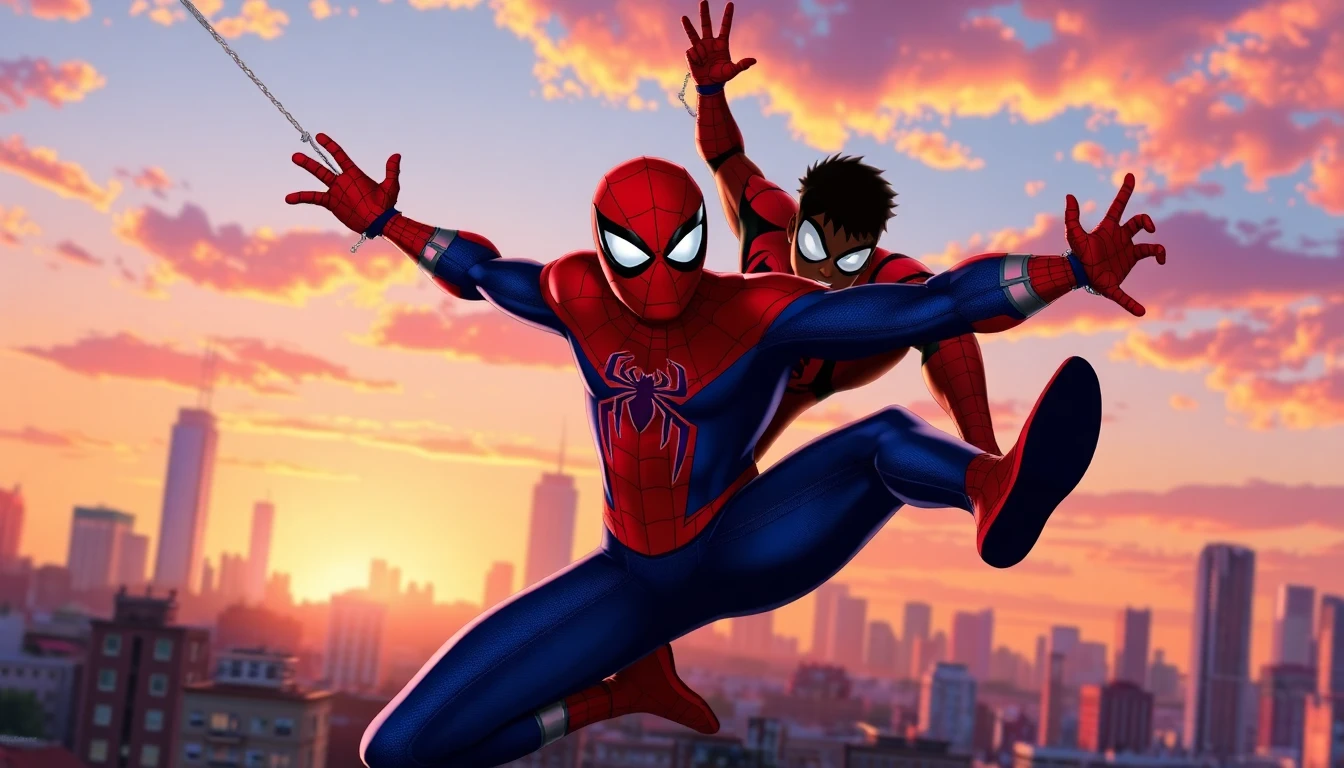 Spider Man And Miles Wallpaper