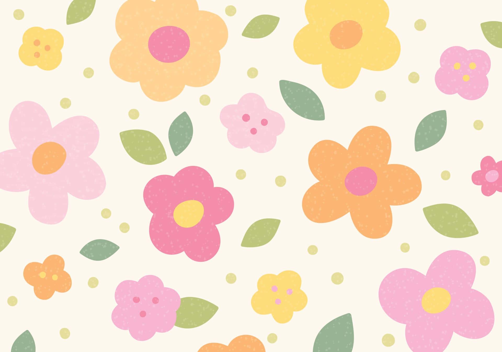Download Blooming with Joy Cute Flower Background