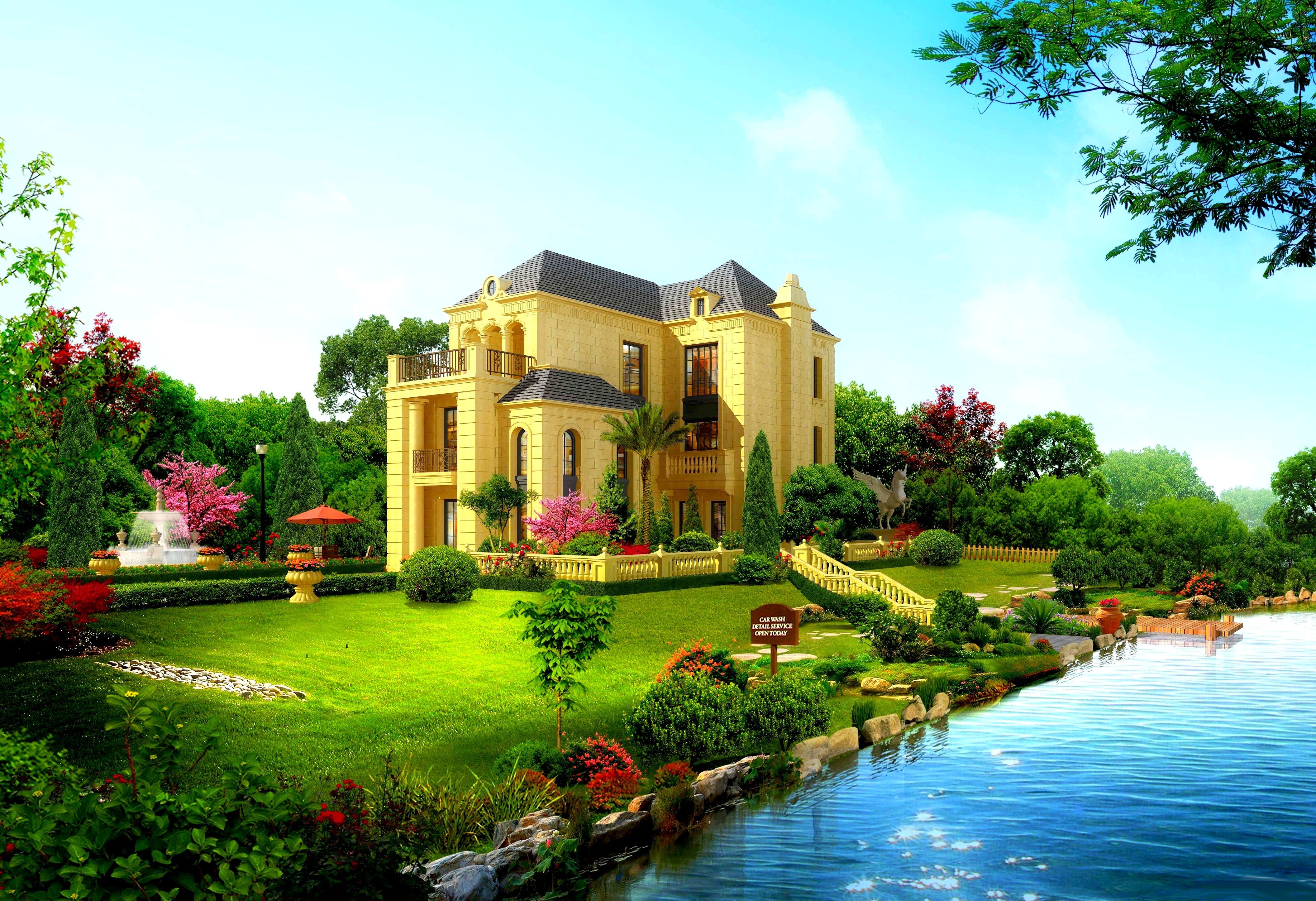 Beautiful Homes Wallpaper Top Background