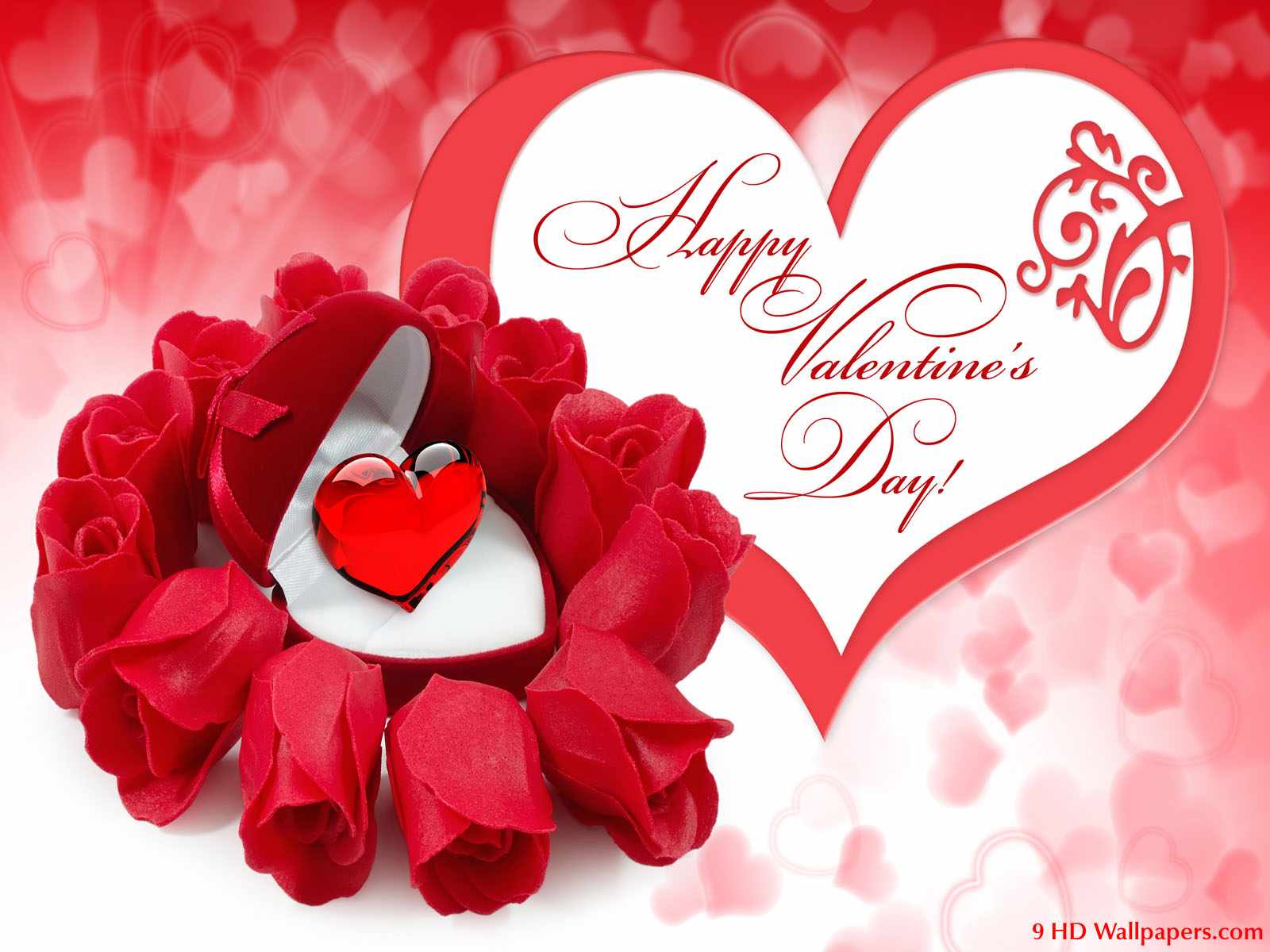 Happy Valentines Day Greeting Card For You Wallpaper With