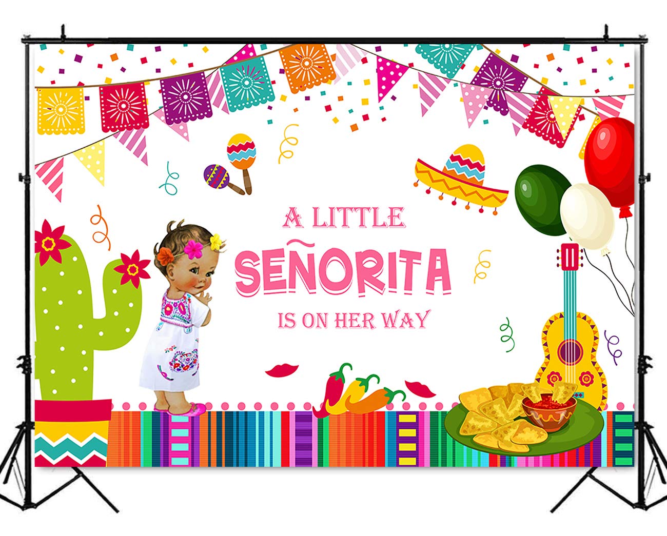 Amazon Mehofoto Mexican Fiesta Baby Shower Backdrop Little