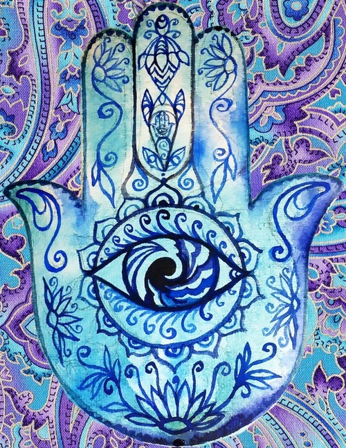Pretty Hippie Hipster Indie Eye Hand Blue Hippy Gypsy Mystical