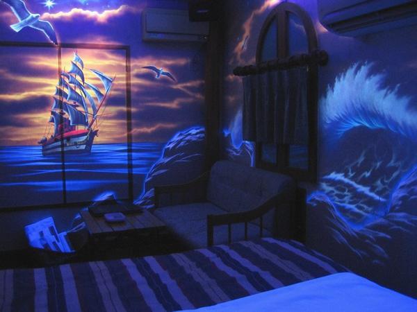 The Room By Black Light Photo