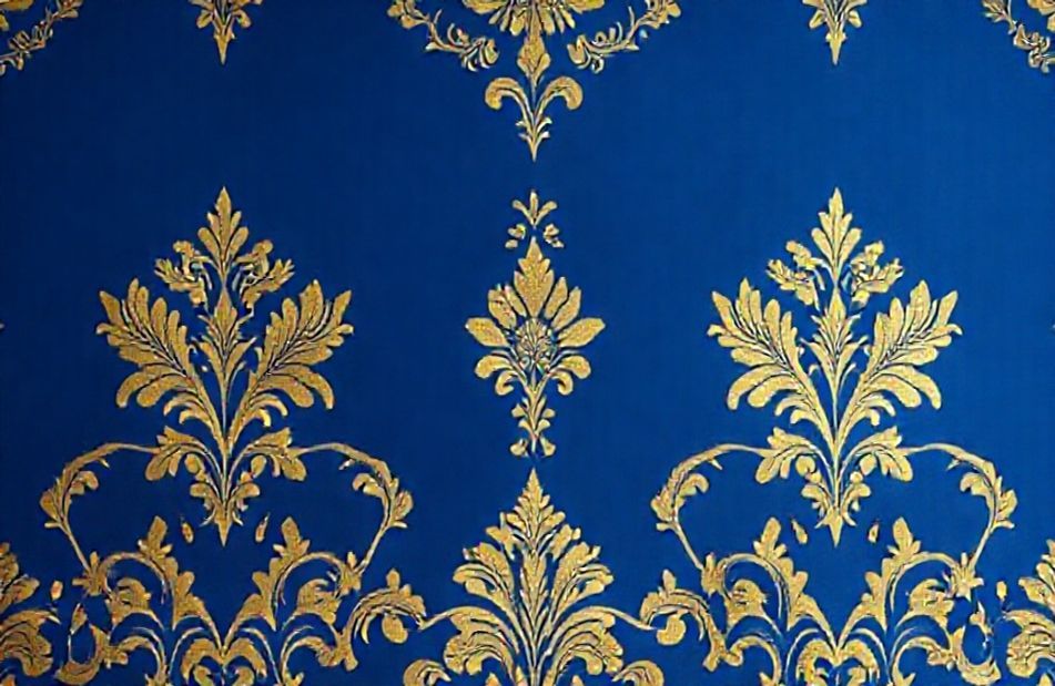 Royal Blue And Gold Wallpaper