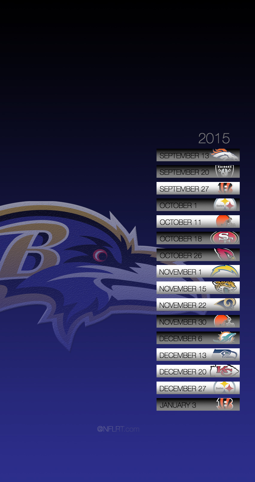 Nfl Schedule Wallpaper Of Nflrt