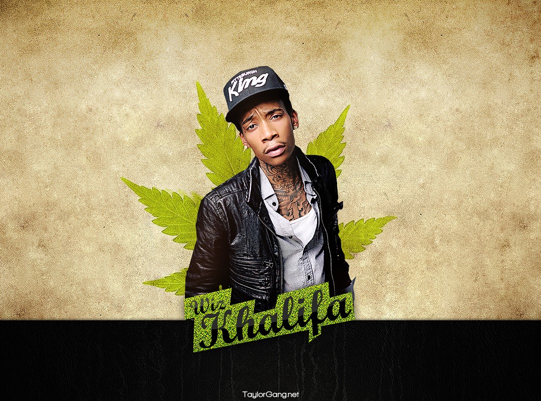 Wiz Khalifa Weed Leaf Rap Wallpaper