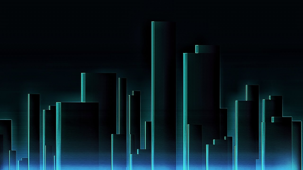 Simple Cyberpunk City Background By Messyguy