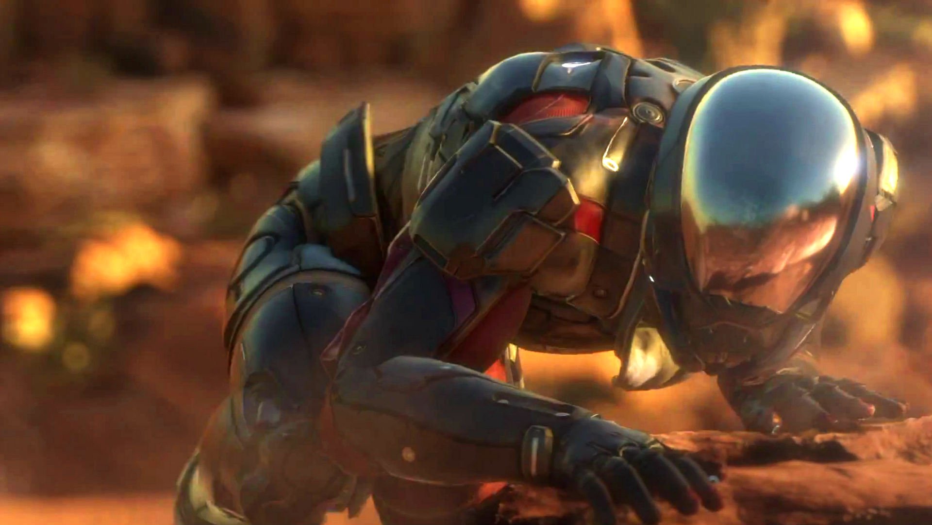 Mass Effect Andromeda Sci Fi Shooter Action Futuristic Warrior Armor