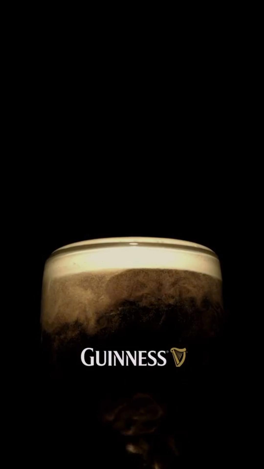 Guinness Ireland Beers Black Background Wallpaper