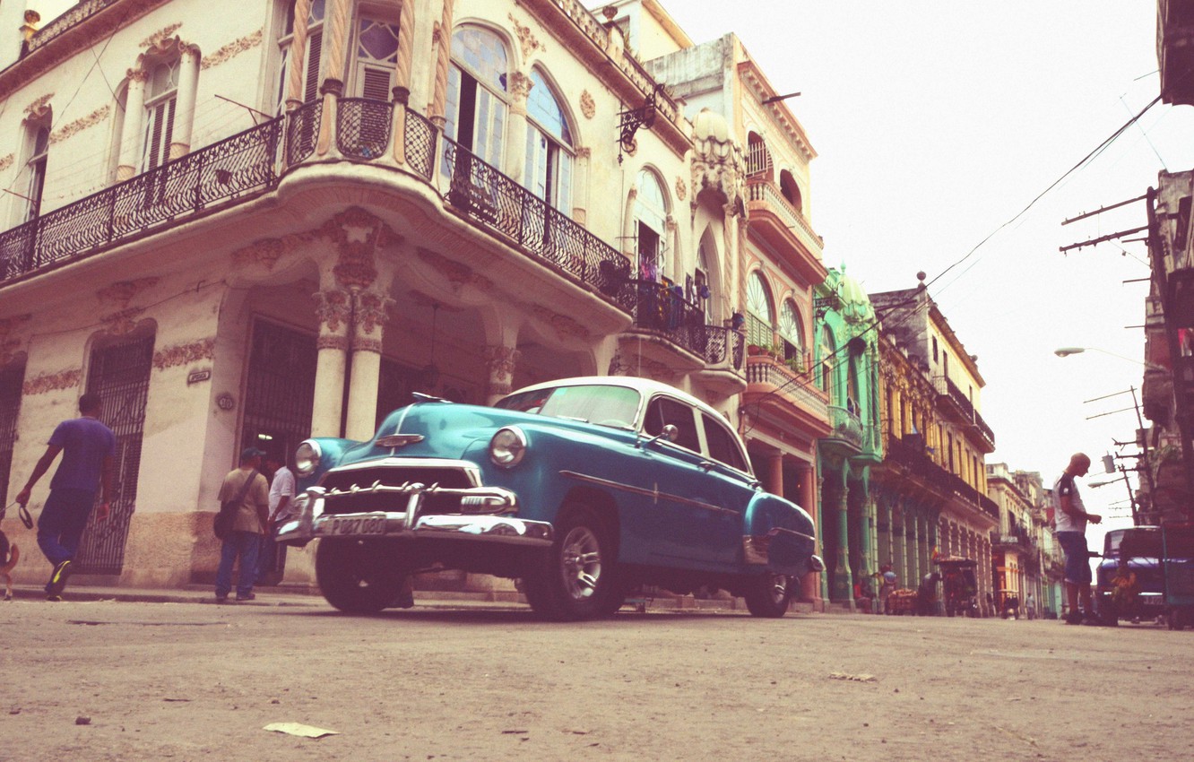 Wallpaper People Street Car Cuba Havana Image For Desktop
