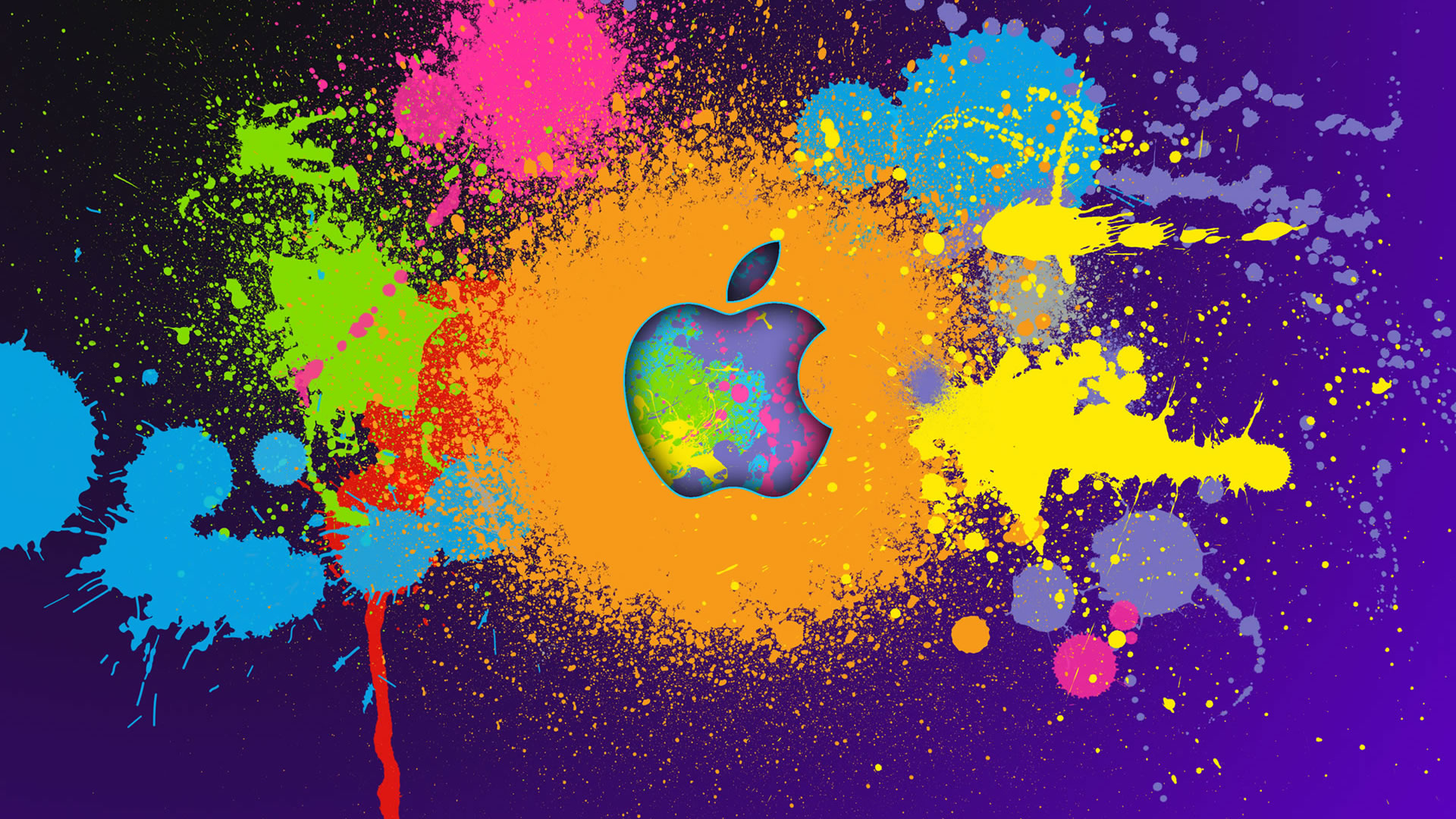 Colorful Abstract Apple Wallpaper