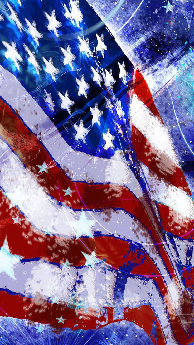 Usa Flag iPhone Wallpaper