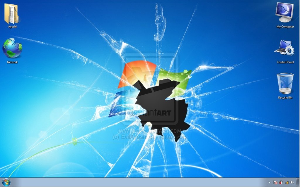 Windows Broken Aero By Evilayoshi