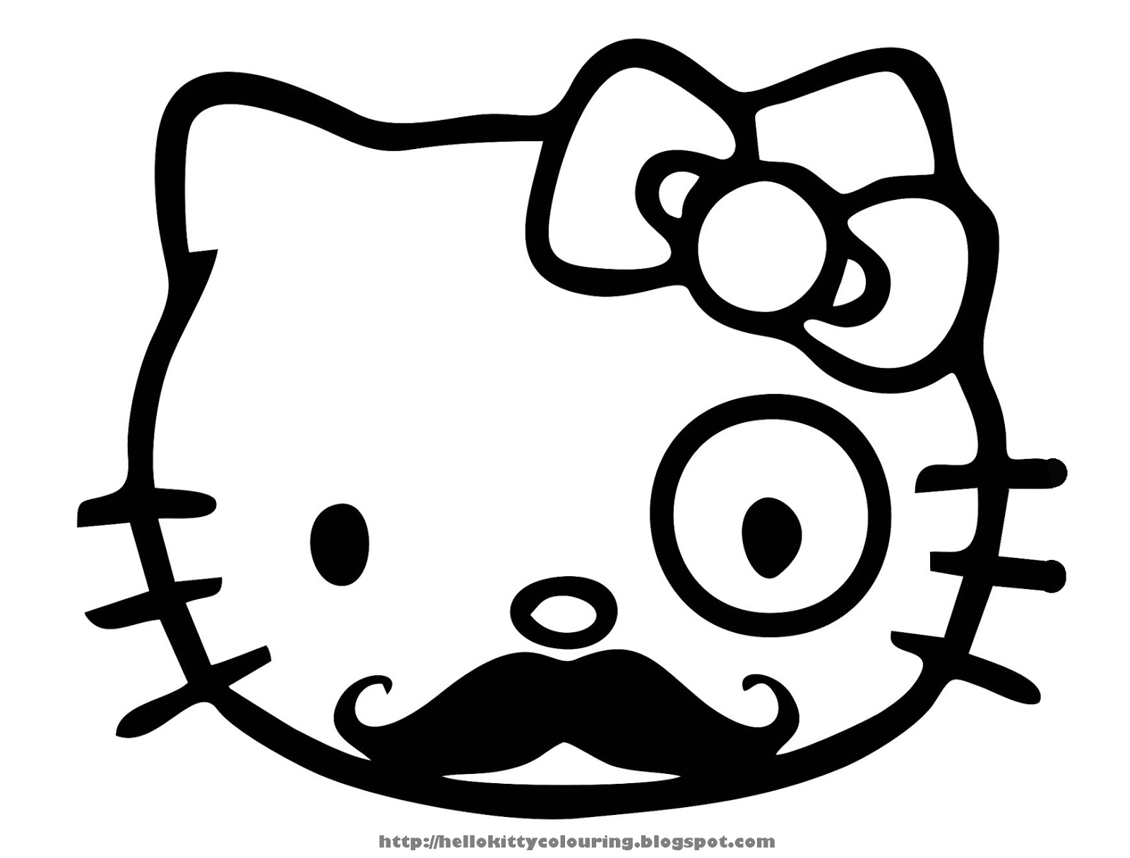 Hello kitty coloring pages wallpapers 1600x1215