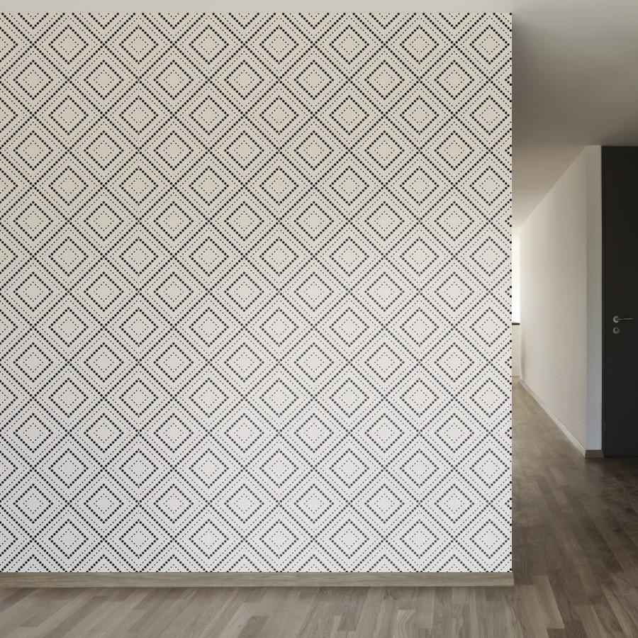 Geometric Dot Pattern Wallpaper For Walls Pixel Diamonds