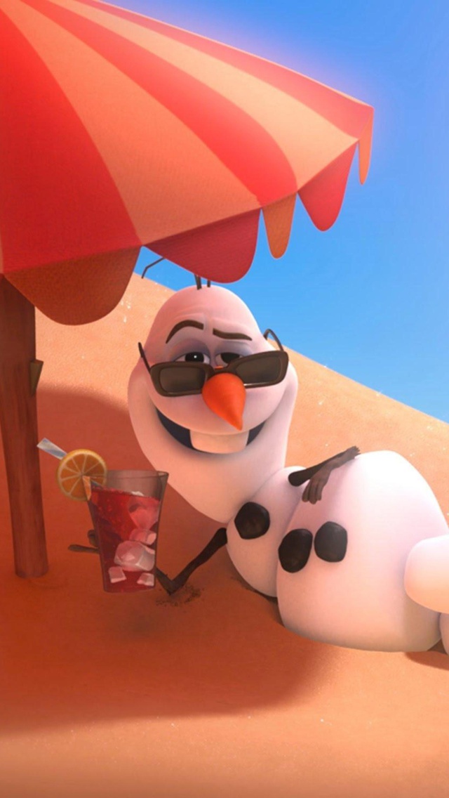 Disney Frozen Olaf Summer Holidays Android Wallpaper
