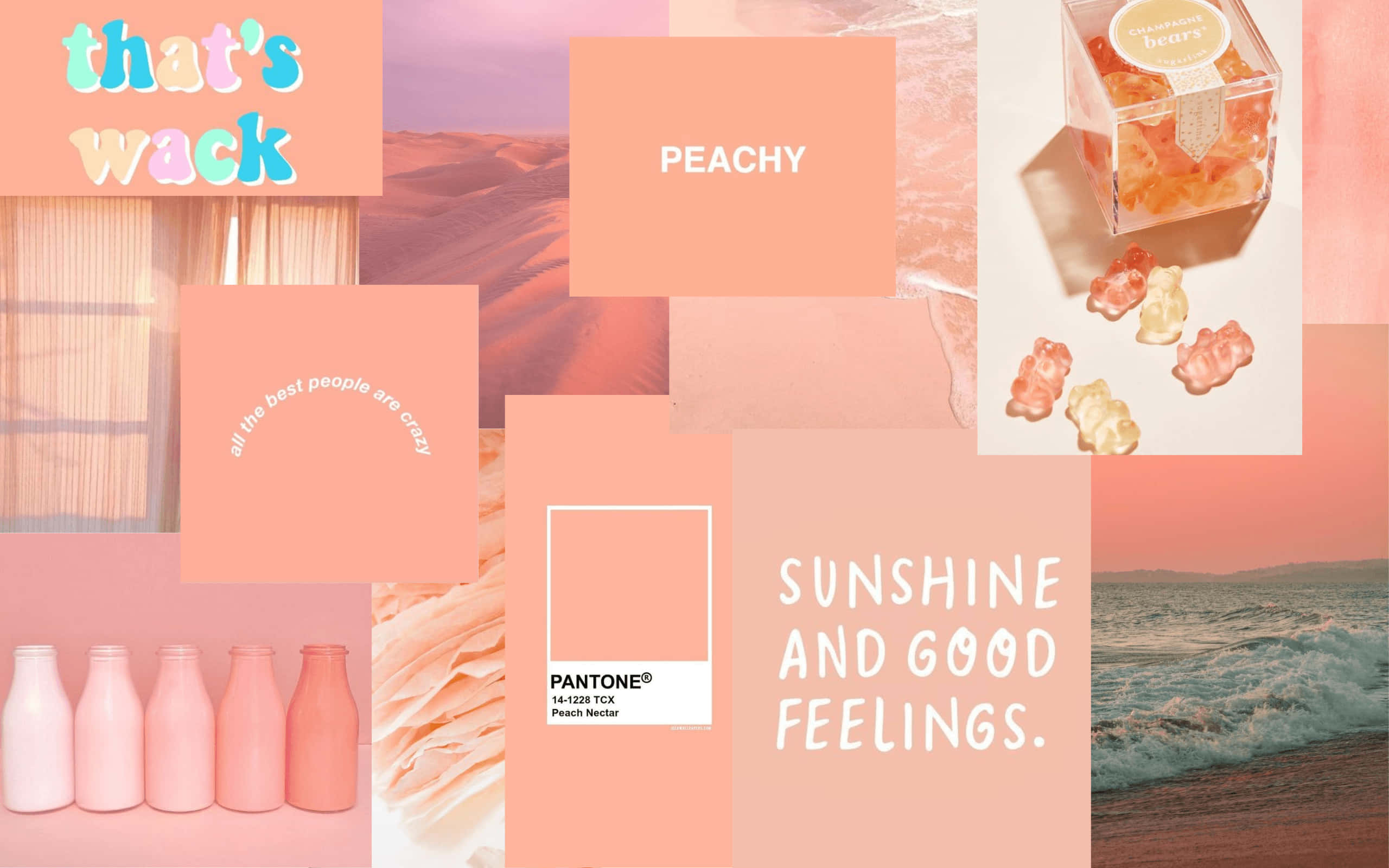 Orange Peach Aesthetic Wallpaper