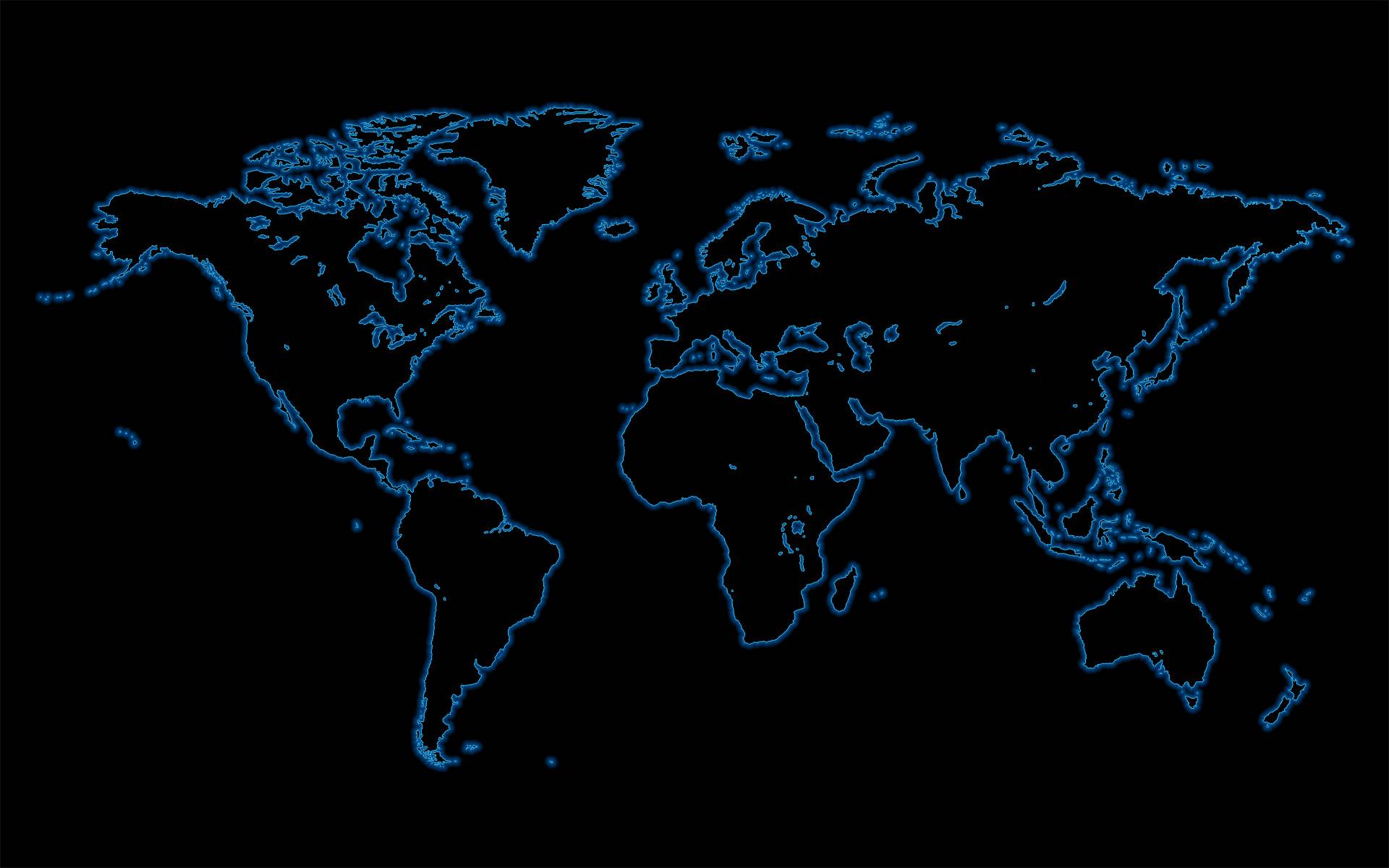 World Map Black Blue Android Homescreen By Lokibartleby