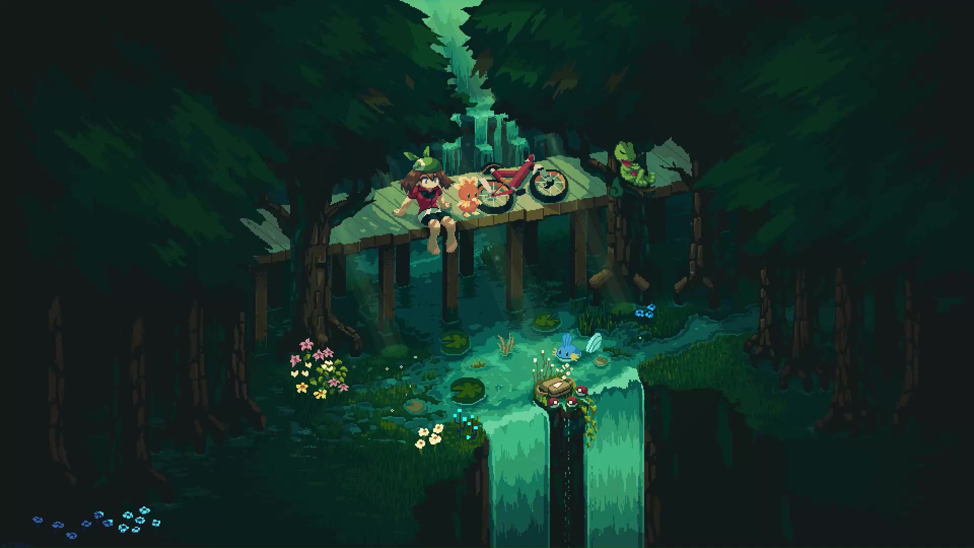 Pixel Video Game Characters Wallpaper