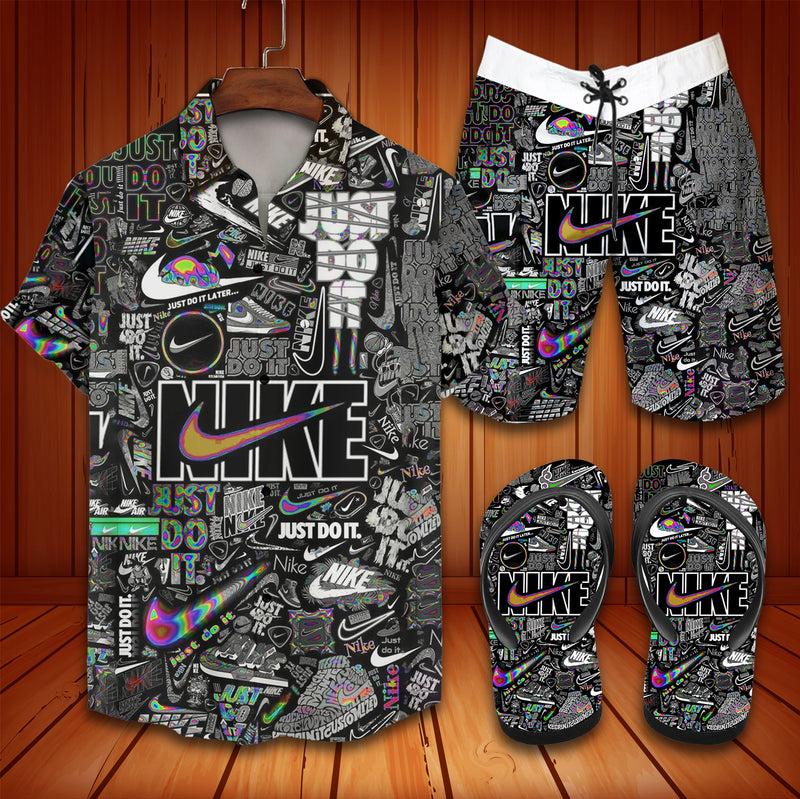 Nike Wallpaper Hawaiian Shirt Beach Shorts And Flip Flops Bo