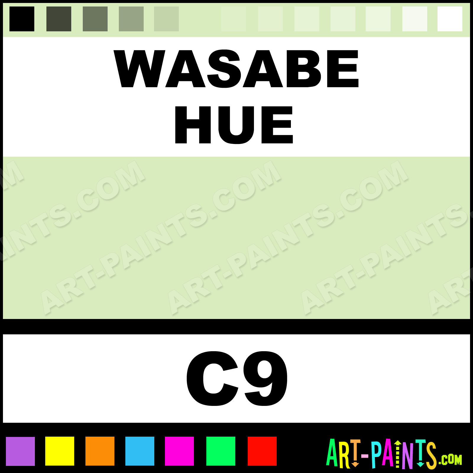 Art Paints Featuring Wasabe Casual Colors Spray Paint