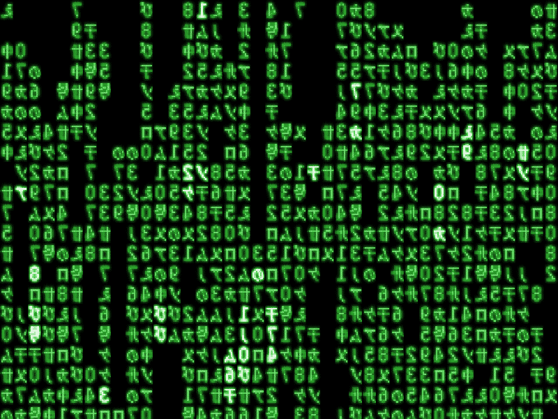 Binary Code Matrix Matrix digital rain