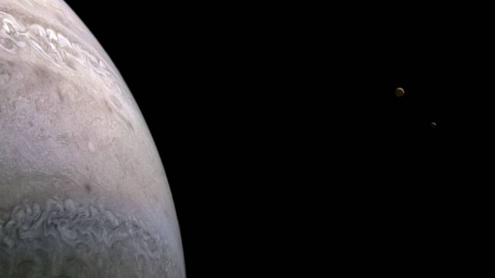 Nasa Spacecraft Snaps Image Of Jupiter S Moons Io Europa