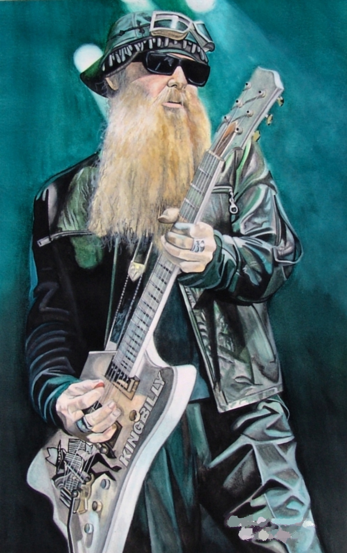 Billy Gibbons Watercolor Painting Thorsten