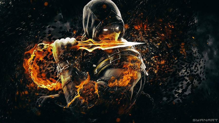 Mortal Kombat X Scorpion Wallpaper By Thesyanart