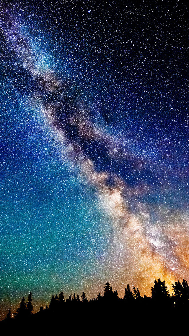 Milky Way Night Sky Stars The iPhone Wallpaper