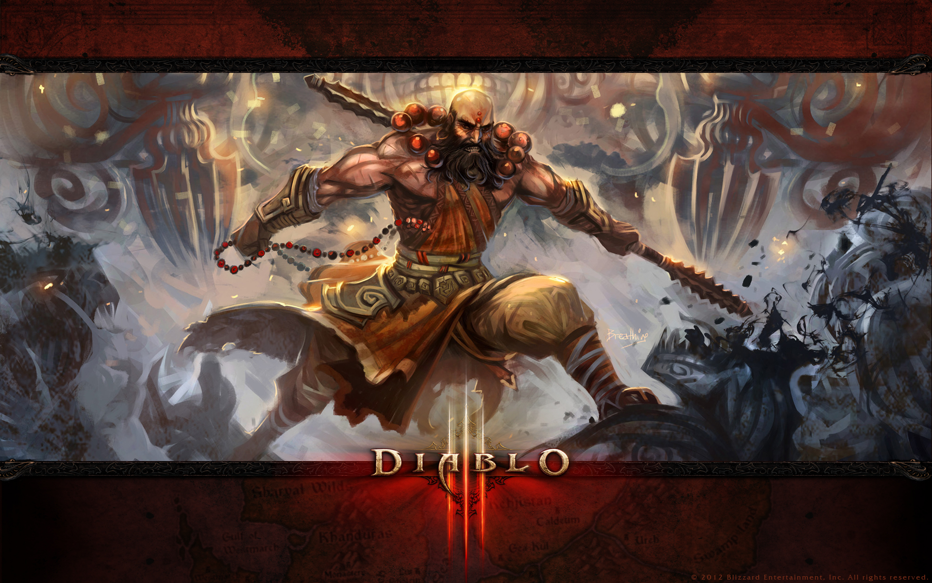 Diablo Holy Monk Wallpaper Desktop