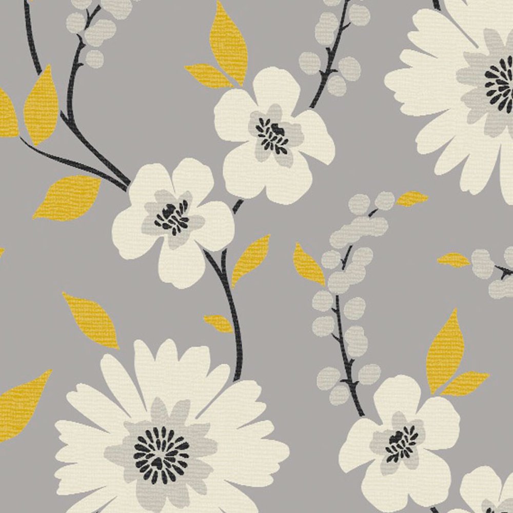 Stansie Floral Trail Luxury Contemporary Flower Wallpaper