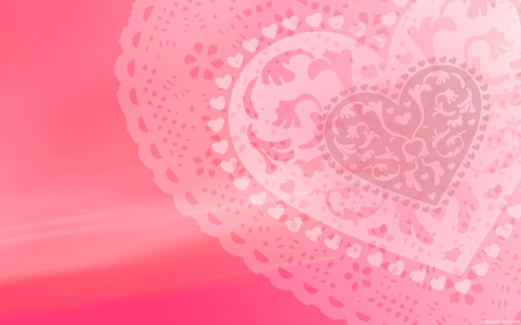 Pink Lace Hheart Wallpaper Valentine S Day