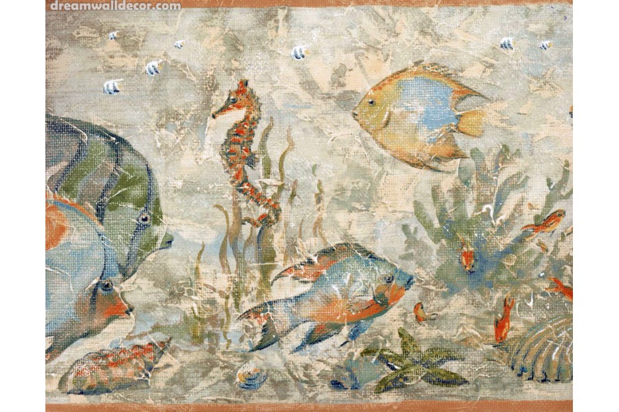 Blue Angel Fish Wallpaper Border 900x600