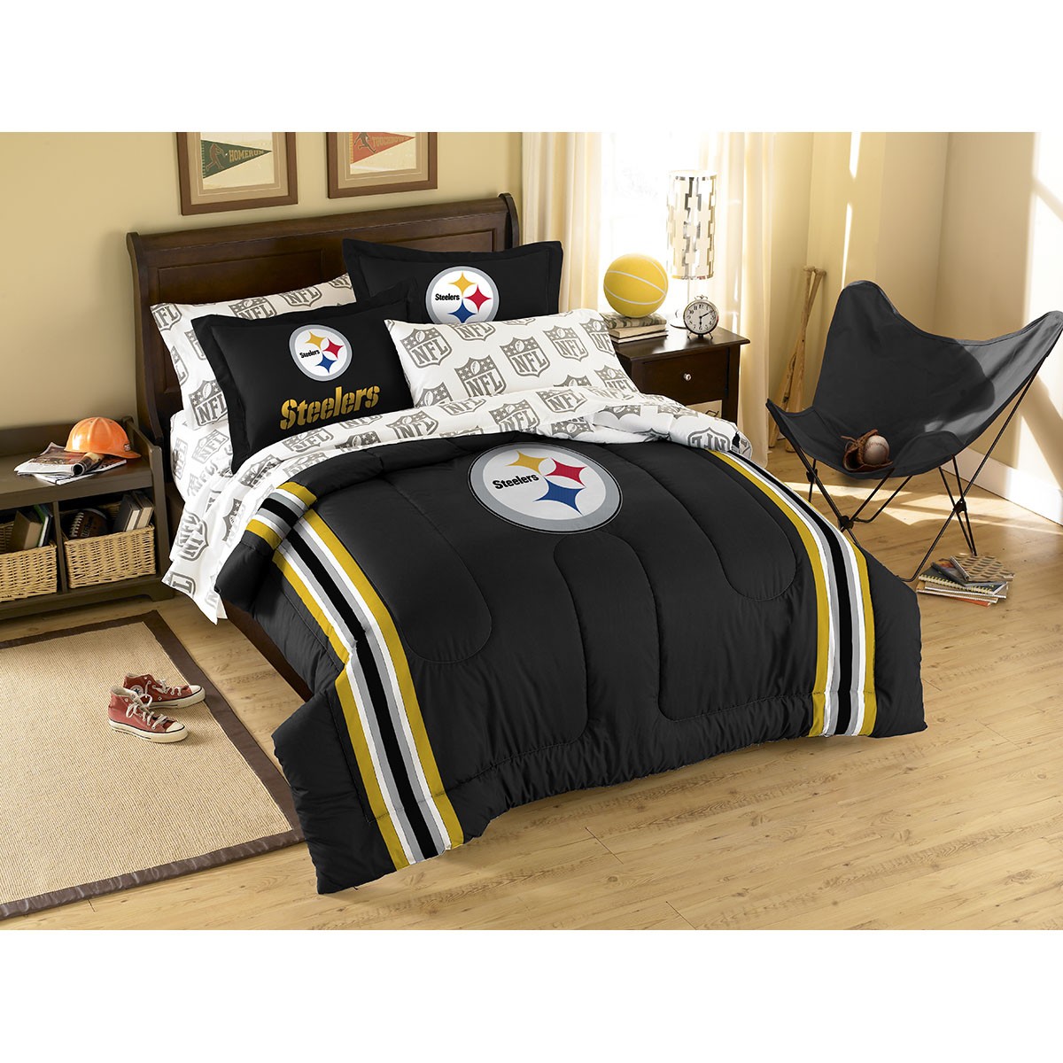 Pittsburgh Steelers Twin Full Forter And Sham