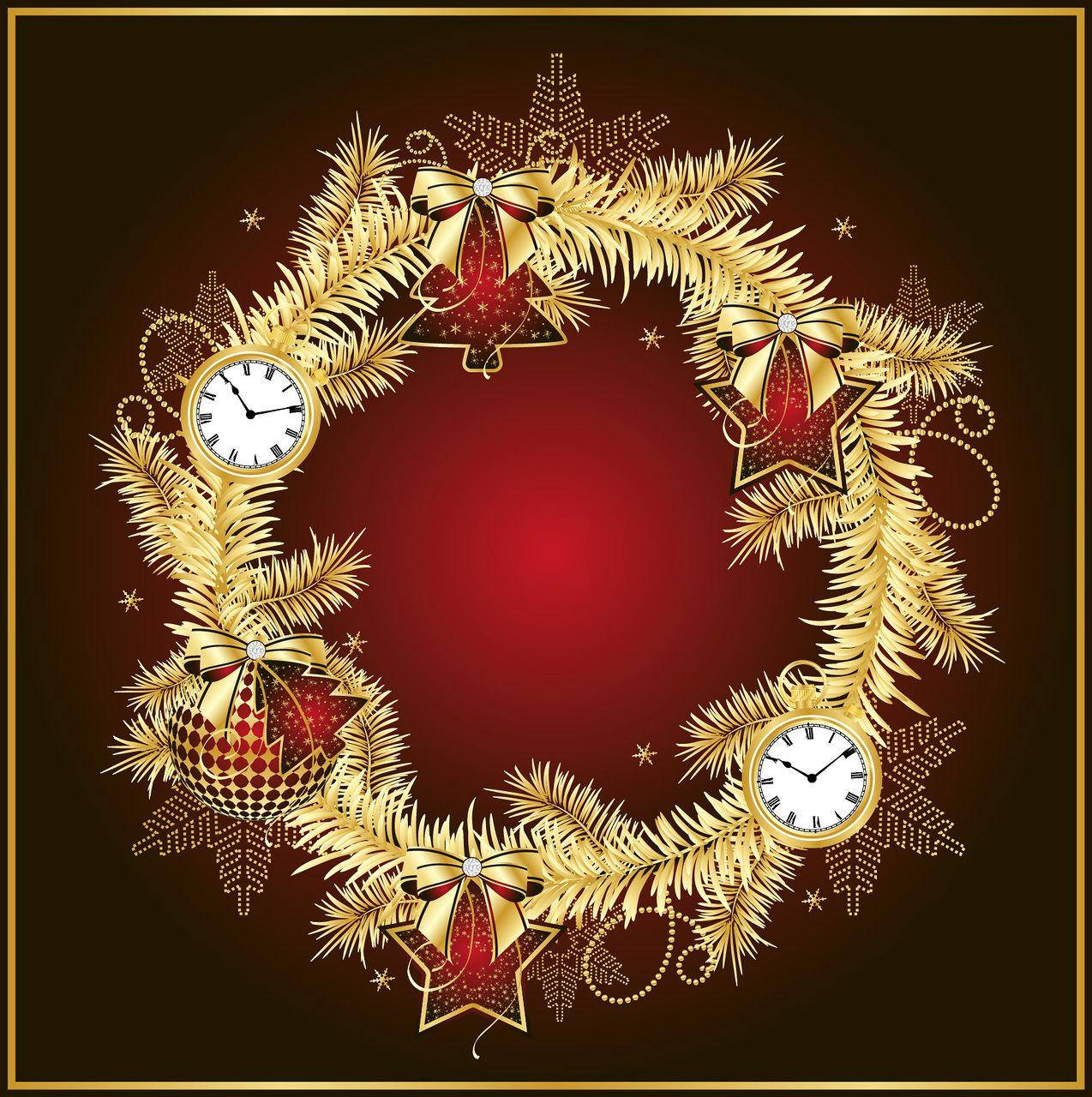 Christmas Wreath Wallpaper