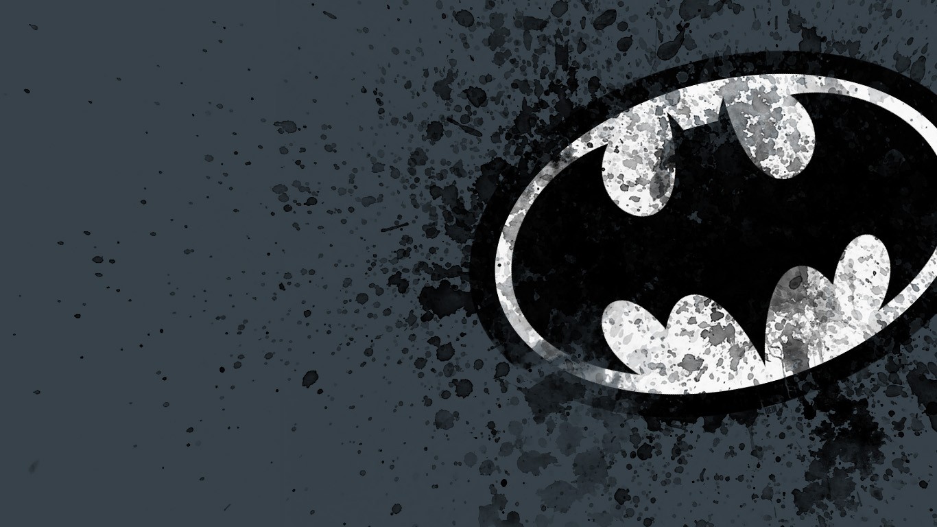 Batman Logo Wallpaper Black And White