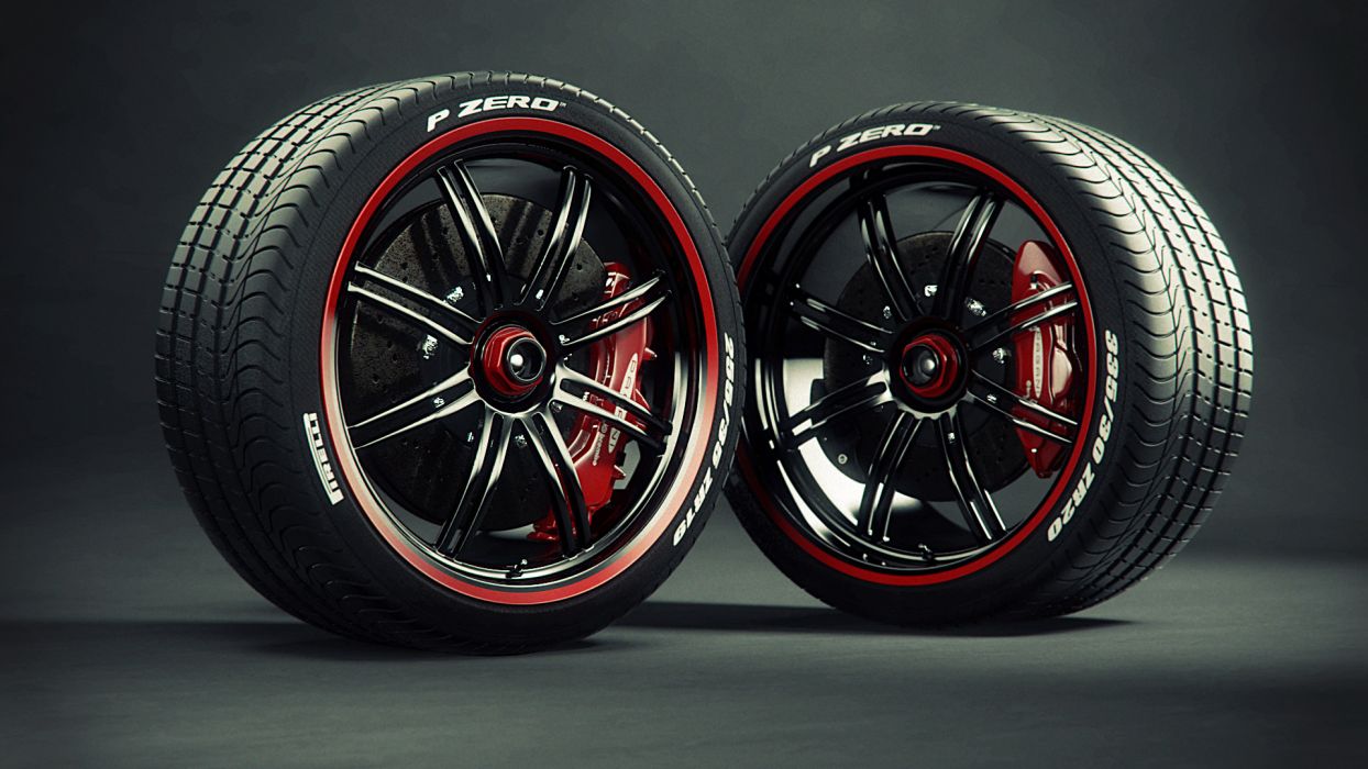 Pirelli Tires Wheels Caliper Brake Disc Wheel Wallpaper