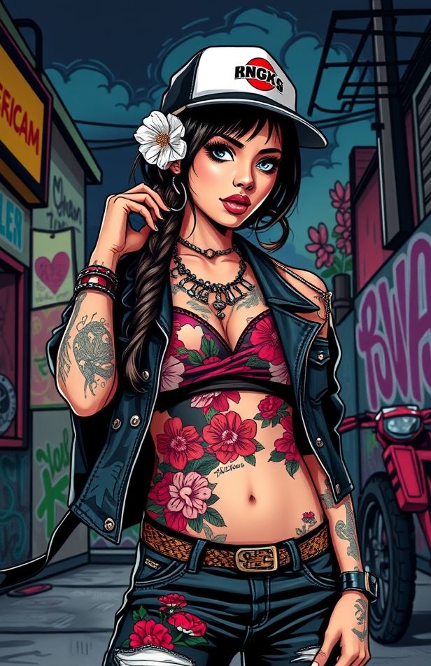 Mexican Gangster Girl Wallpaper