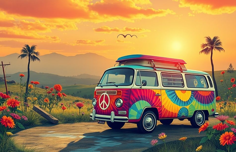 Vintage Hippie Aesthetic Wallpaper