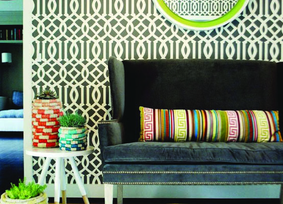Schumacher Imperial Trellis Wallpaper Home Decor
