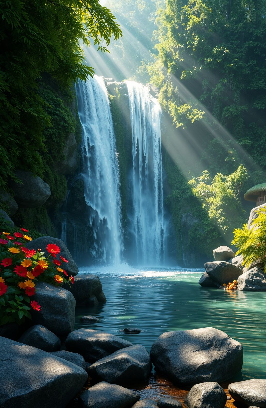 3d Waterfall Wallpaper