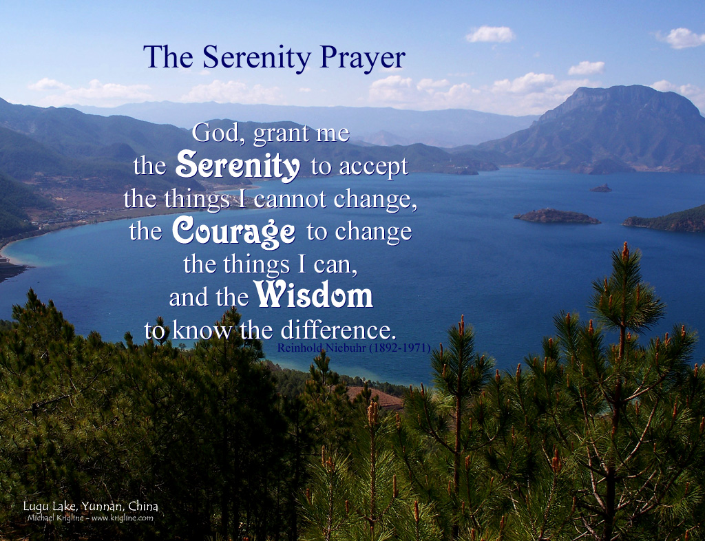 The Serenity Prayer Scott