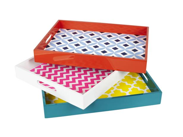 How To Wallpaper Lined Trays Easy Crafts And Homemade Decorating
