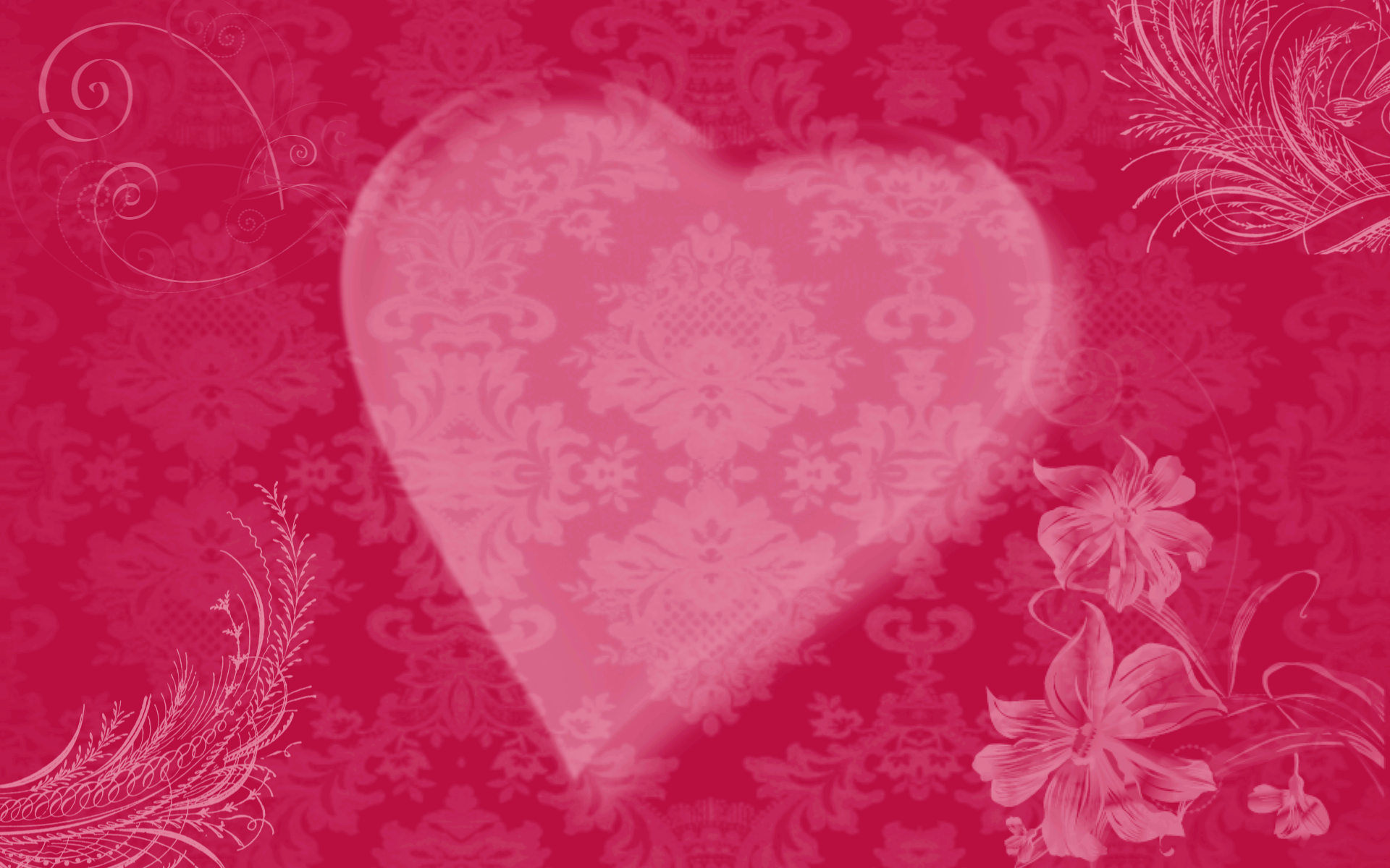 Wallpaper Valentine Sparkly Widescreen Heart2 Image