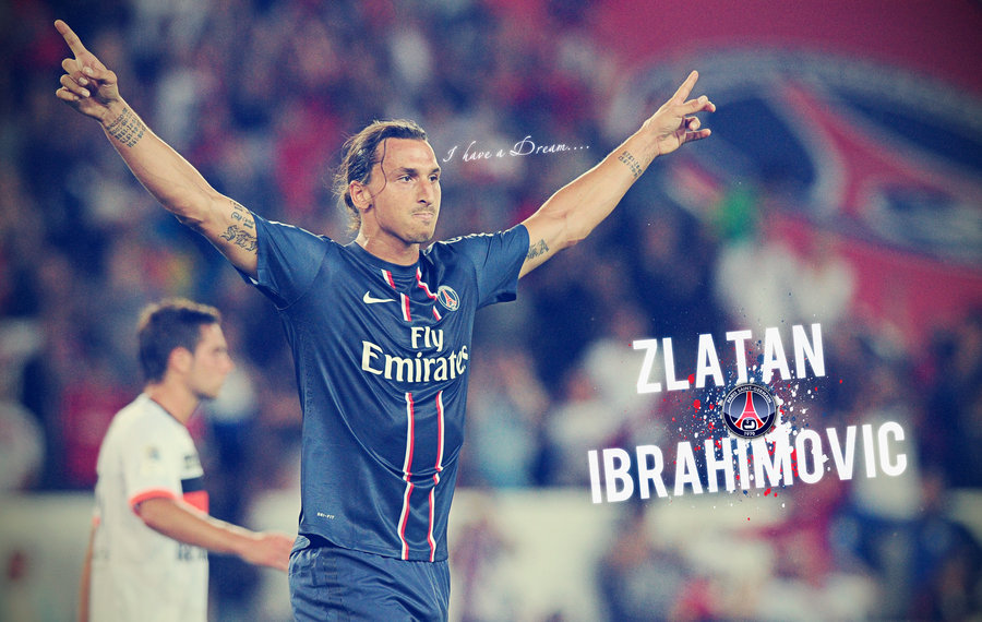 Zalatan Ibrahimovic PSG Wallpaper by SentonB on
