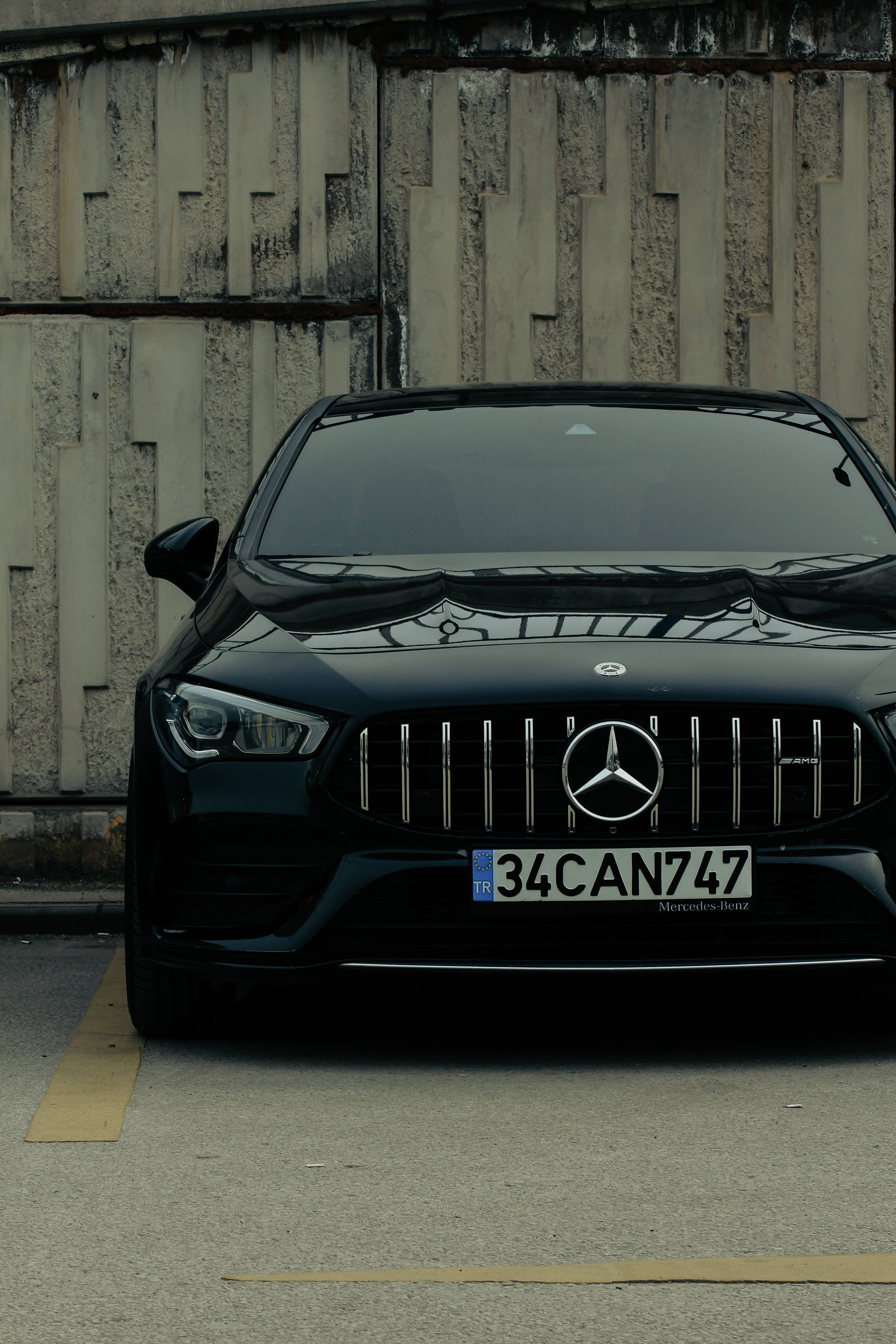 Shiny Black Mercedes Amg iPhone Wallpaper
