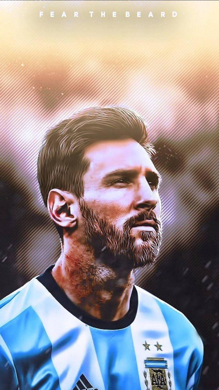 Fear The Beard Messi Argentina Wallpaper